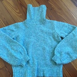 Janie & Jack Size 8 Blue Turtleneck sweater